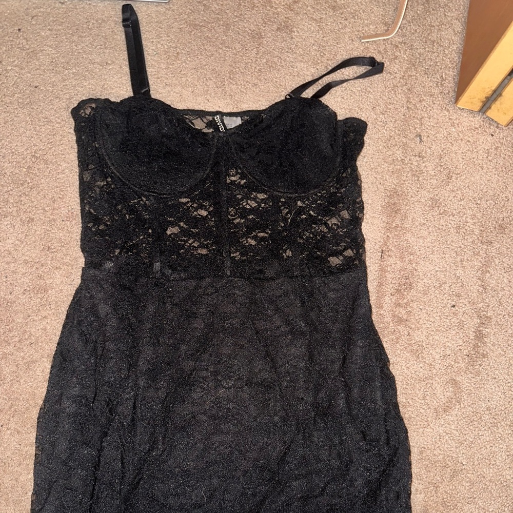 H&M Divided Black Lace Dress